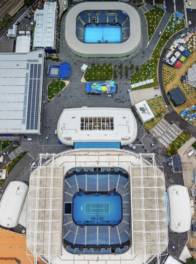 Where Melbourne Usually Sets Up The Big Screens